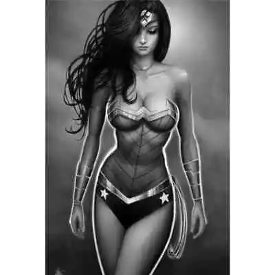 Buy 12x18  Art Print ~ Nathan Szerdy SIGNED DC Comics JLA Super Hero ~ Wonder Woman • 24.66£