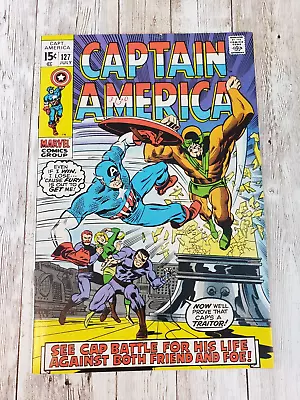 Buy Captain America #127 Marvel Comics 1970 - Nick Fury - Tony Stark • 15.98£