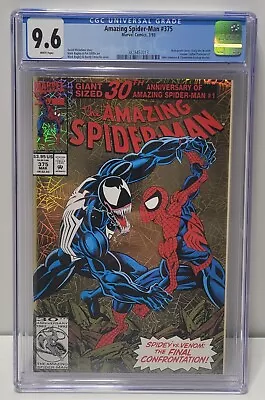 Buy Amazing Spider-Man #375 CGC 9.6 NM+ W Pages 1st Appearance Of Ann Weying • 53.37£