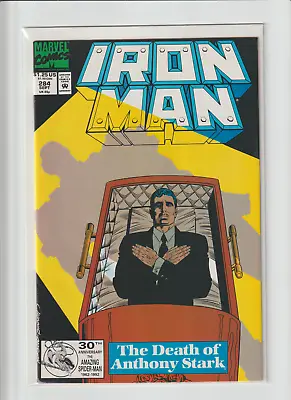 Buy Iron Man #284 1992 Marvel Death Of Tony Stark 1st Time Rhodey Wears War Machine! • 7.91£