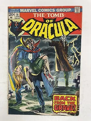 Buy Tomb Of Dracula #16 Dr Sun Lord Of Vampires Bronze Age Horror Marvel Comics MCU • 14.40£