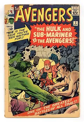 Buy Avengers #3 PR 0.5 1964 • 119.93£