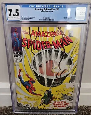 Buy Amazing Spider-Man #61 CGC 7.5 (1968) 1st Gwen Stacy Cover Key Marvel VF- • 128.25£