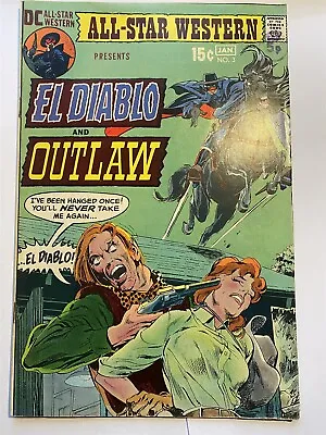 Buy ALL-STAR WESTERN #3 2nd El Diablo Neal Adams Cover DC Comics 1970 FN/VF • 7.95£