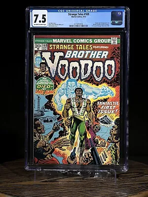 Buy STRANGE TALES #169 Sept 1973 CGC 7.5 KEY 1st Appearance Of Brother Voodoo • 319.81£