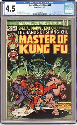 Buy Special Marvel Edition #15 CGC 4.5 1973 4072366001 1st App. Shang Chi • 114.32£