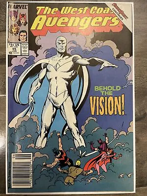 Buy The West Coast Avengers #45 (Marvel) First Appearance Of White Vision NEWSSTAND • 31.62£