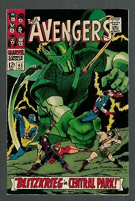 Buy Marvel Comics Avengers 45 FN+ 6.5 1967 Blitzkrieg Central Park Adaptoid • 59.99£