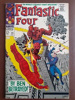 Buy Fantastic Four # 69    Cents    6.0 (fn)    Dec 1967  Final Attempt...... • 35£