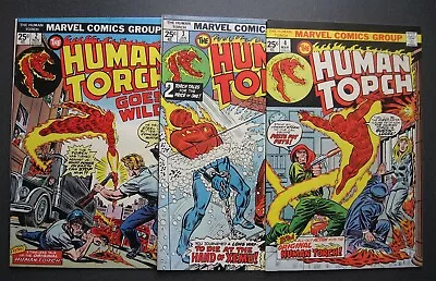 Buy HUMAN TORCH Lot Of 3 Comics 2 3 4 Marvel 1974-1975 High Mid-Grade Very Nice • 24.07£