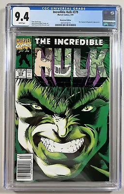 Buy Incredible Hulk 379 (Marvel, 1991)  CGC 9.4 WP  **Newstand** • 40.15£
