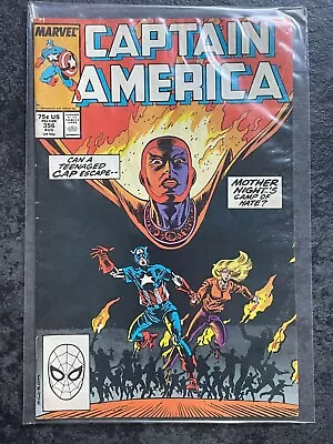 Buy Captain America #356 Marvel (V Good Condition) 1988 • 3£