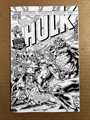 Buy Immortal Hulk #33 Exclusive 250 LE Copy Joe Bennett B&W Sketch #181 Variant NM • 79.43£