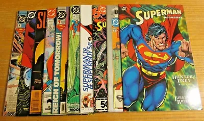 Buy Superman Lot Of 10 DC Comic Books Doomsday, Superboy, Supergirl, Superman IV+++ • 31.77£