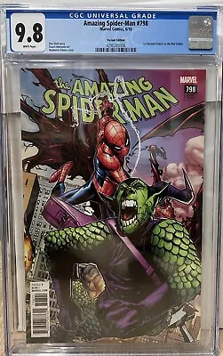 Buy Amazing Spider-Man #798 Variant B Marvel 6/18 CGC 9.8 White Pages • 105.09£