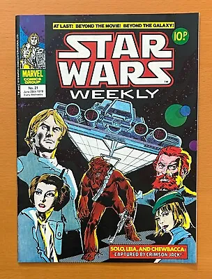 Buy Star Wars Weekly #21 (Marvel UK 1978) FN/VF Condition Comic Magazine • 14.50£