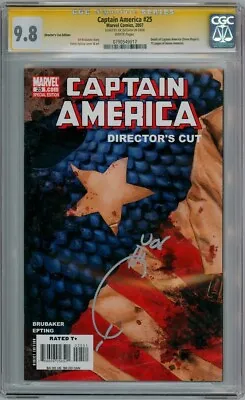 Buy Captain America #25 Directors Cut Cgc 9.8 Signature Series Signed Joe Quesada • 119.95£