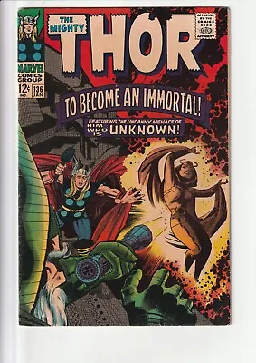 Buy The Mighty Thor #136 Marvel Comics Cents Copy • 70£
