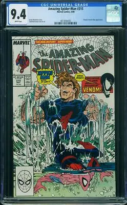 Buy AMAZING SPIDER-MAN  #315   CGC  NM9.4  High Grade!  WHITE PAGES!   4013656003 • 62.28£