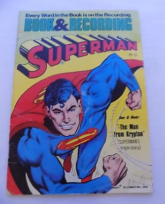 Buy Superman - PR-33 - Man From Krypton - Book And Record Set - 1978 - Origin Retold • 12£