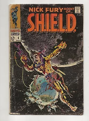 Buy Nick Fury, Agent Of S.H.I.E.L.D. #6 (1968) GD- 1.8 • 4£