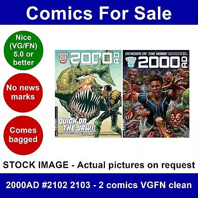 Buy 2000AD #2102 2103 - 2 Comics VGFN Clean • 4.99£