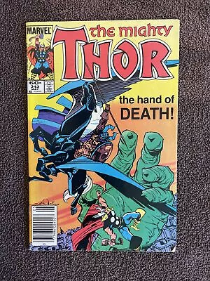 Buy The Mighty THOR #343 (Marvel, 1984) Walt Simonson ~ Newsstand • 8.75£