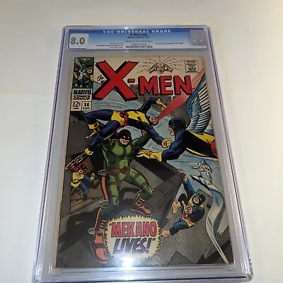 Buy X-Men #36 CGC 8.0 VF 1969  Marvel Comics 1st Appearance Of MEKAON￼ Ross Andru • 128.50£