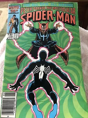 Buy Marvel SPECTACULAR SPIDER-MAN #115 1st Series Mark Jewelers Variant Jun 1985 • 8.54£
