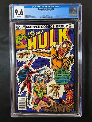Buy Incredible Hulk #259 CGC 9.6 (1981) - Newsstand - Soviet Super-Soliders App • 118.25£