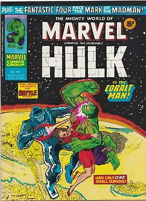 Buy The Mighty World Of Marvel HULK #184 Apr 1976 VFINE- 7.5 COBALT MAN • 3.50£