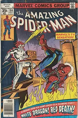 Buy Amazing Spider-man #184 / White Dragon / Marvel Comics 1978 • 14.85£
