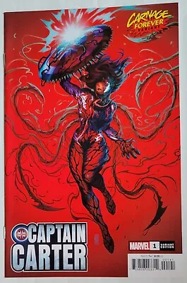 Buy Captain Carter #1 Bartel Carnage Variant Marvel 2022 Nm+ • 3.99£