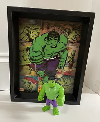 Buy 3D Lenticular Marvel Incredible Hulk Hero Picture Frame With Figure • 5.49£