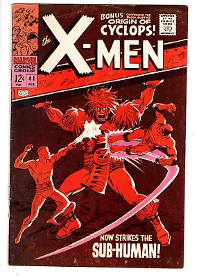 Buy X-men #41 (1968) - Grade 4.0 - 1st Appearance Of Grotesk - Don Heck Art! • 39.53£