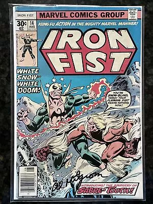 Buy Iron Fist #14 1977 Key Marvel Comic Book 1st Appearance & Cover Of Sabertooth • 200.61£