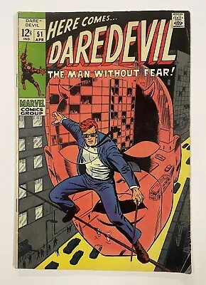 Buy Daredevil #51. Apr 1969. Marvel. Vg/fn. Starr Saxon! Barry Windsor-smith Cover! • 20£