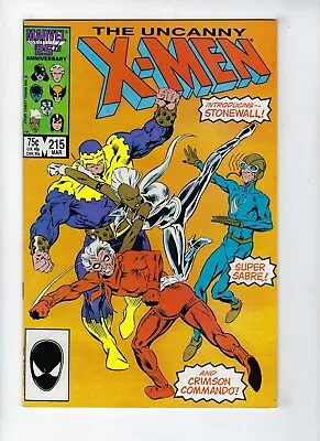 Buy UNCANNY X-MEN # 215 (1st App Stonewall, Super Sabre & Crimson Commando, 1987) • 5.95£