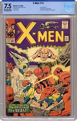Buy Uncanny X-Men #15 CBCS 7.5 1965 20-4992623-059 • 441.79£