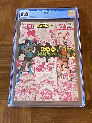Buy Batman 200 CGC 8.0 OW Pages (Classic 200th Cover) • 160.64£