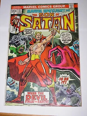 Buy Marvel Spotlight 13 - The Son Of Satan Jan 1974 VG+ KEY 1st Victoria Hellstorm • 14.99£