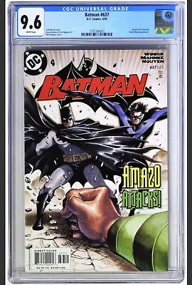 Buy Batman #637 (2005) - CGC 9.6 - 3rd Red Hood, Matt Wagner Cover • 59.37£