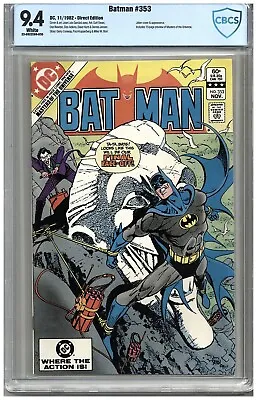 Buy Batman   #353   CBCS   9.4   NM   White Pgs  11/82   Joker Cover & App. Includes • 103.94£