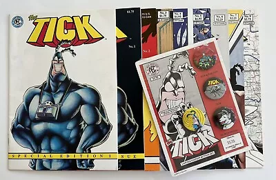 Buy The Tick Special Edition 1 Plus Issues 1-7 All Signed By Edlund And Button Set! • 471.71£