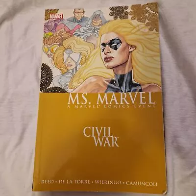 Buy Ms Marvel Vol 2: Civil War (sc) Carol Danvers Captain Marvel! **free Shipping!** • 8£