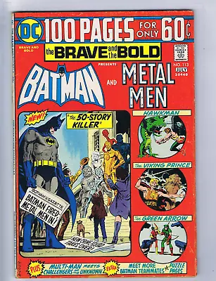 Buy Brave And The Bold #113 DC 1974 Batman And Metal Men, The 50-Story Killer • 23.72£