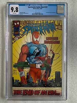 Buy Spectacular Spider-Man #229 CGC 9.8 1995 - Peter Parker Quits As Spider-Man • 96.51£