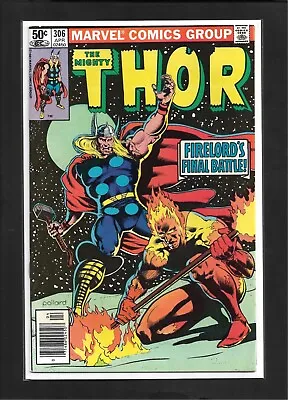 Buy Thor #306 (1981):  Fury Of The Firelord! Origin Firelord And Air-Walker! VF-! • 6.40£