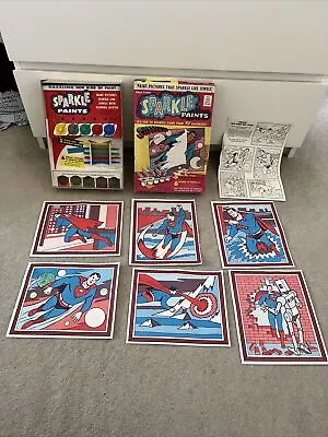 Buy Very Rare - Vintage Dc Superman Kenner - Chad Valley Sparkle Paint Set 1966 • 100£