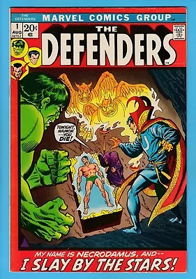 Buy The DEFENDERS # 1 FN+ (6.5) 1st NECRODAMUS APPEARANCE- GLOSSY CENTS MARVEL- 1972 • 35.99£